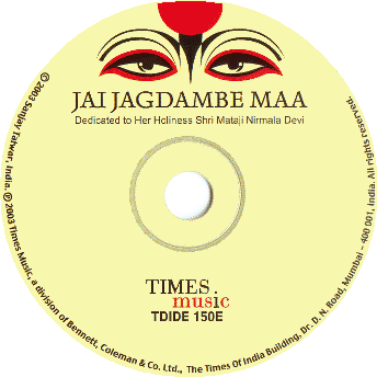 design and annotation on CD from Times Music - eyes, eyebrows and half of red bindi